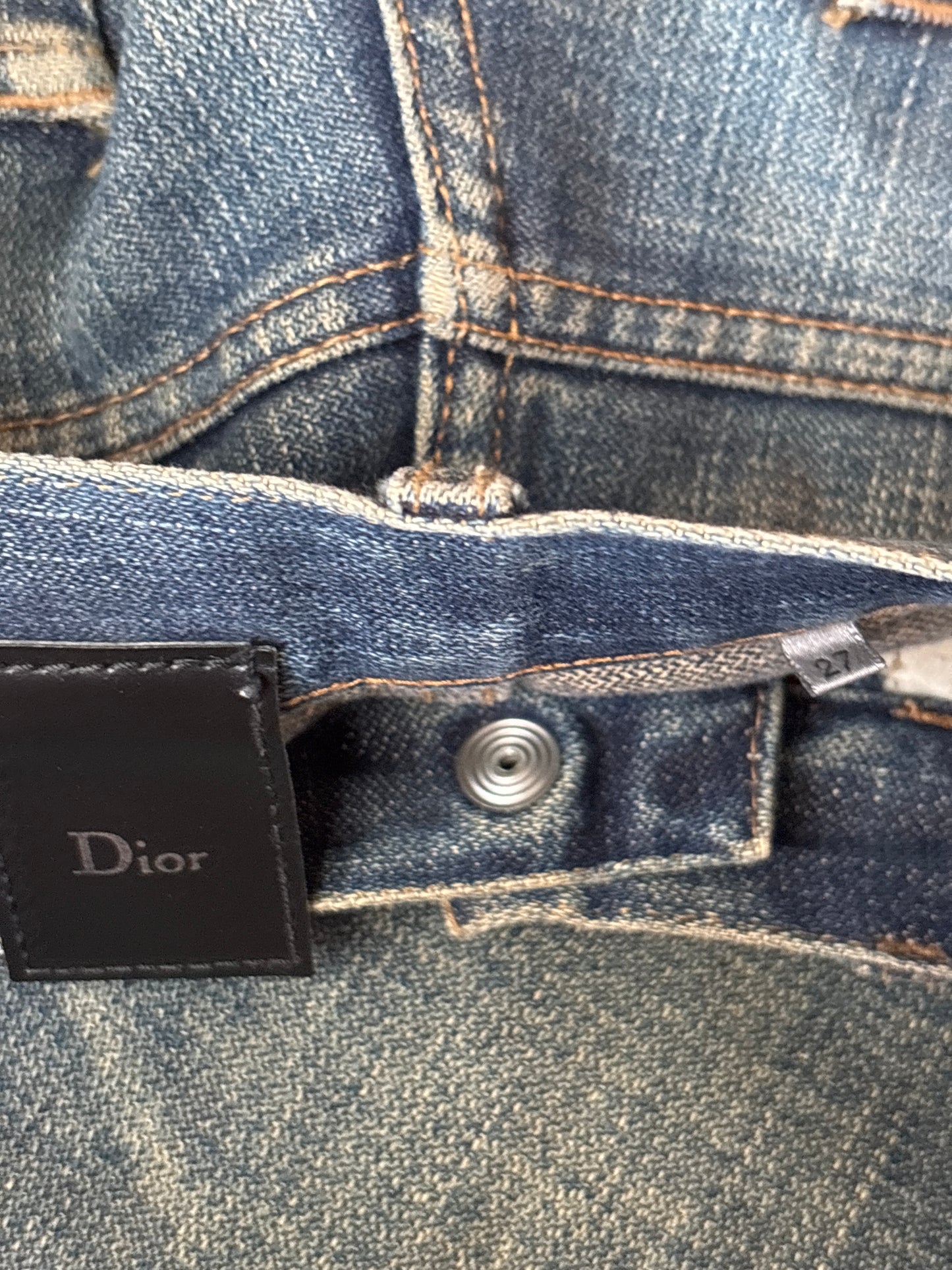Dior Homme SS05 Runway Rust Denim