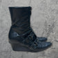 Helmut Lang Double Strap Wedge Boots