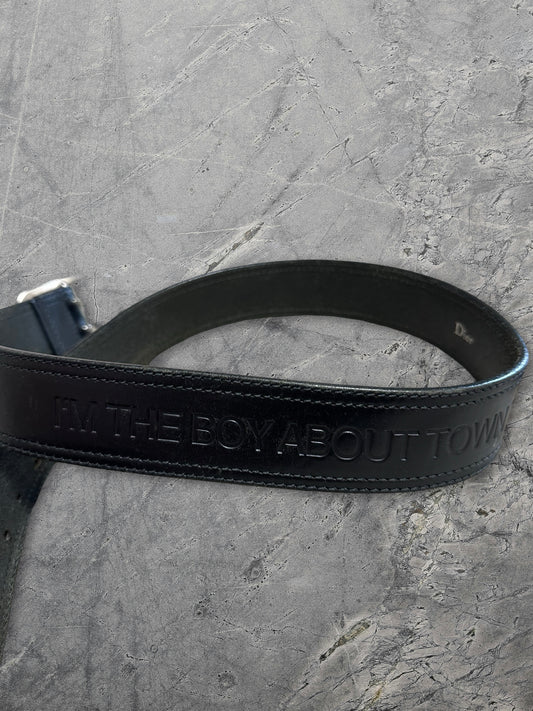 Dior Homme SS06 Boy About Town Poem Prong Belt