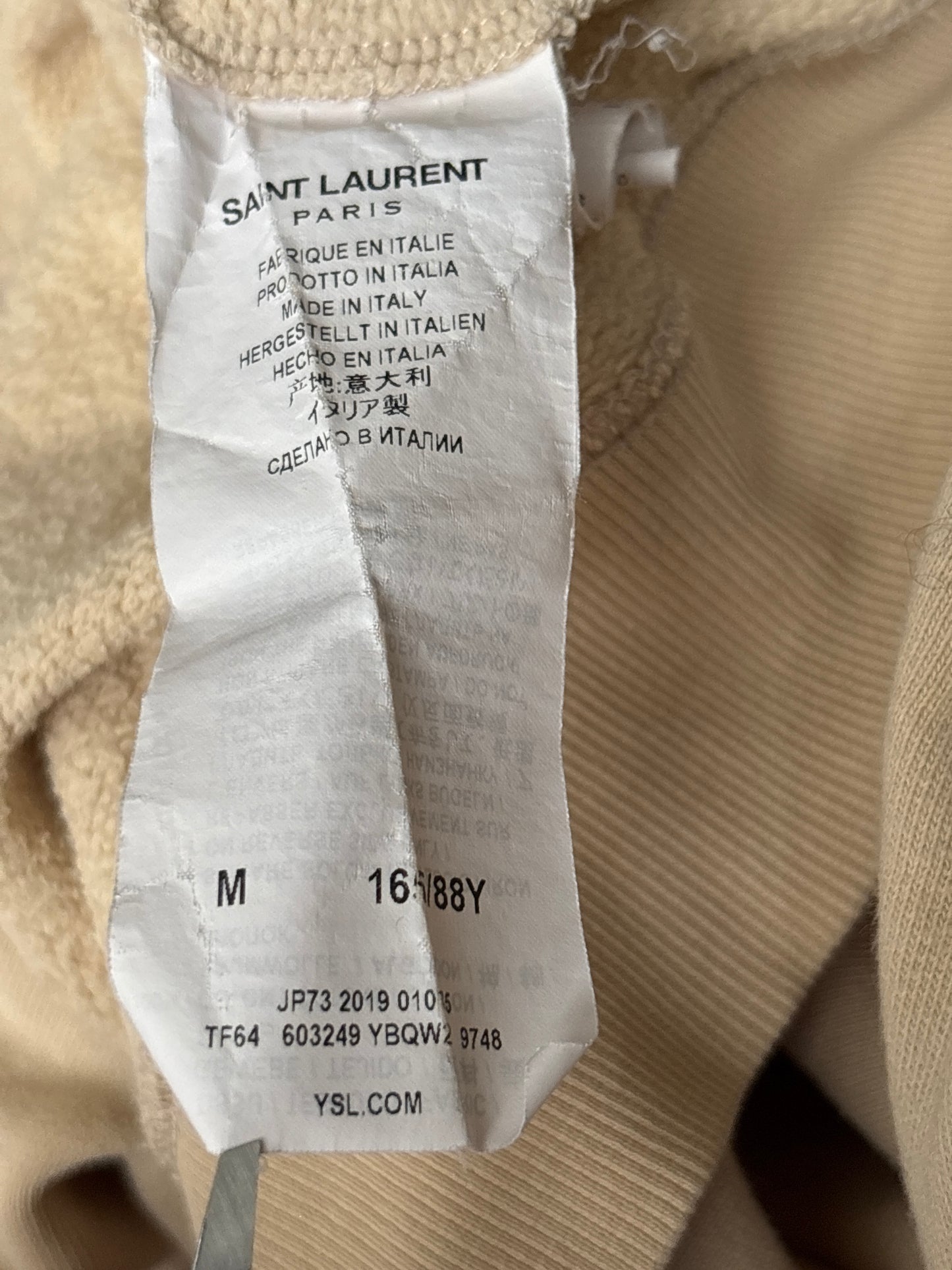 Saint Laurent Paris SS20 Malibu Hoodie