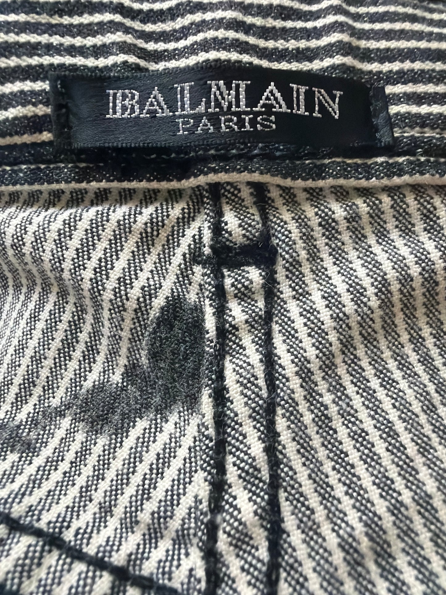 Balmain SS11 Runway Paint Splatter Denim