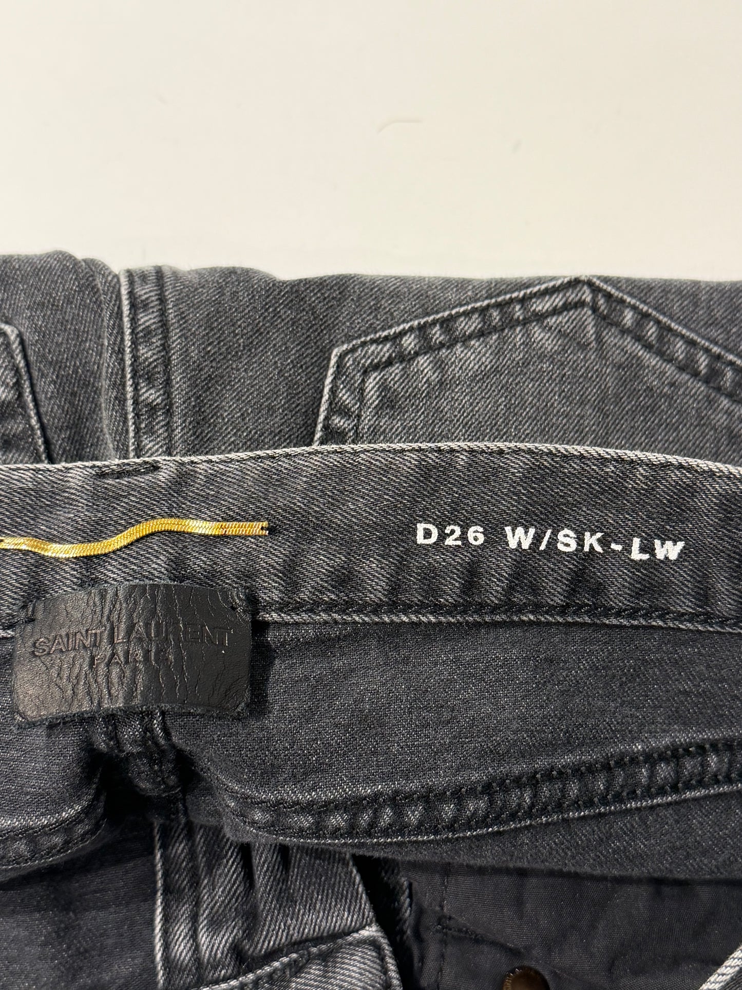 Saint Laurent Paris D26 Womens Skinny Low Waist