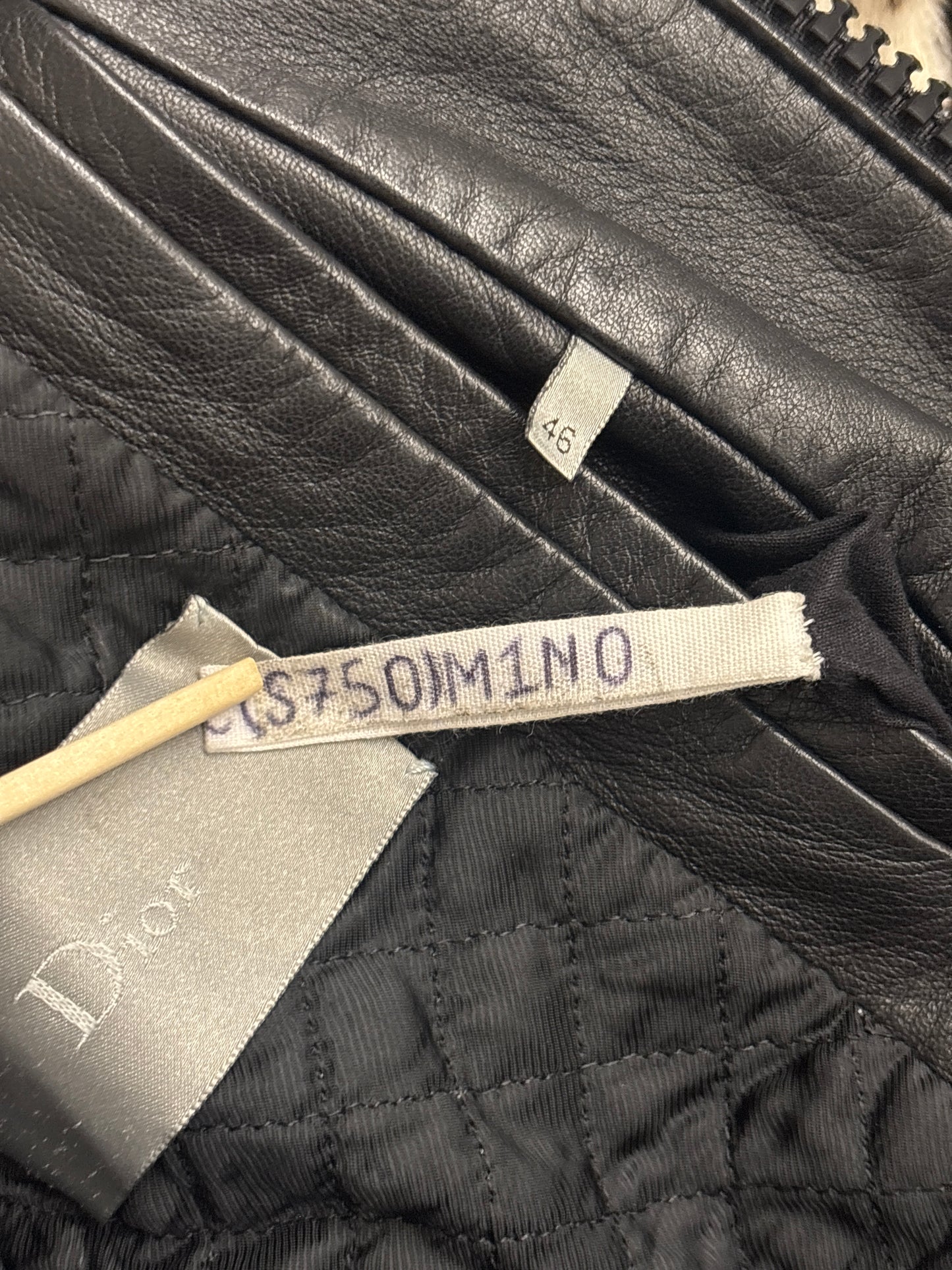 Dior Homme AW05 Runway Sample Fur Leather Jacket