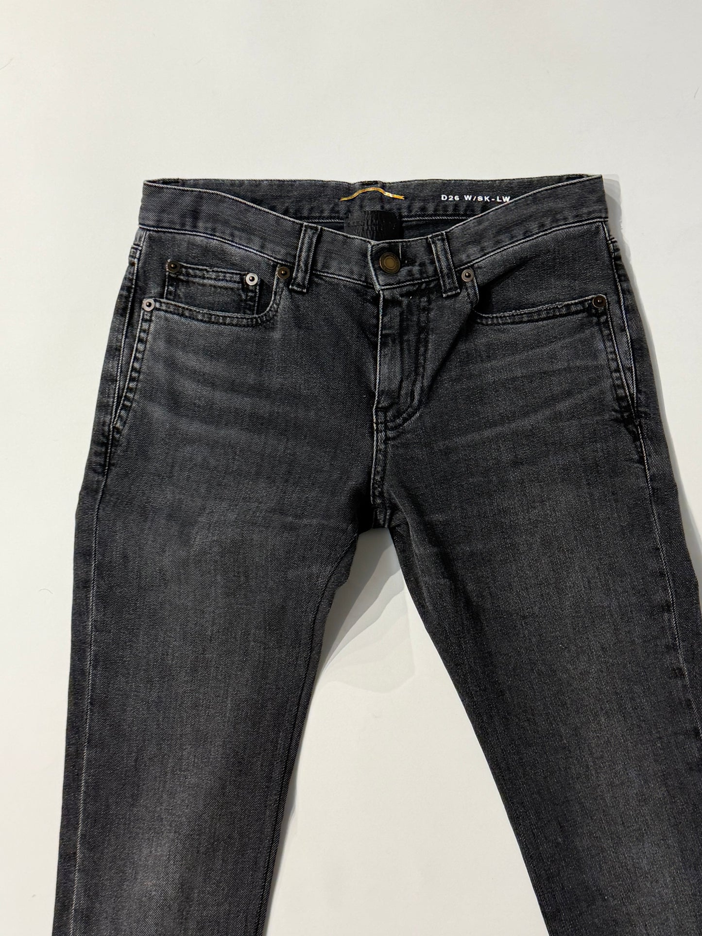 Saint Laurent Paris D26 Womens Skinny Low Waist