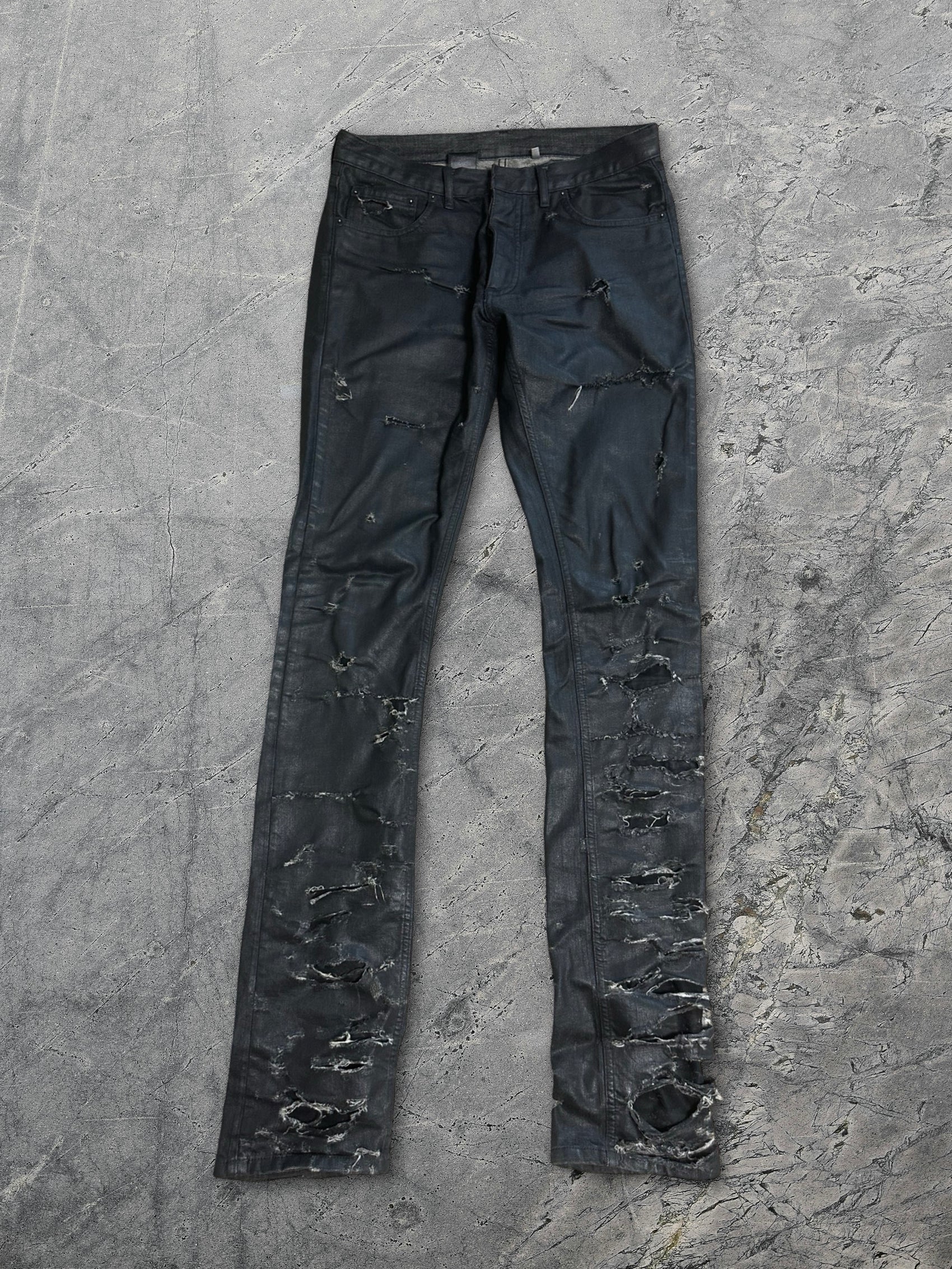 Dior SS04 Strip Waxed Denim
