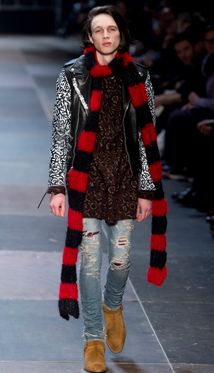 Saint Laurent AW13 Crash Denim