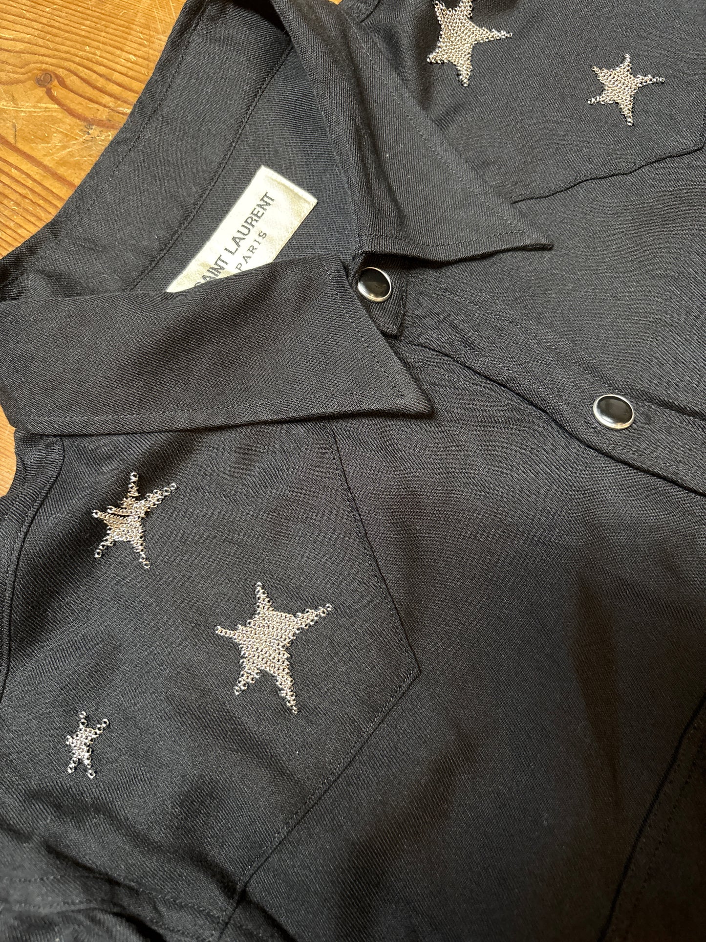 Saint Laurent Paris AW16 Chainmail Star Shirt