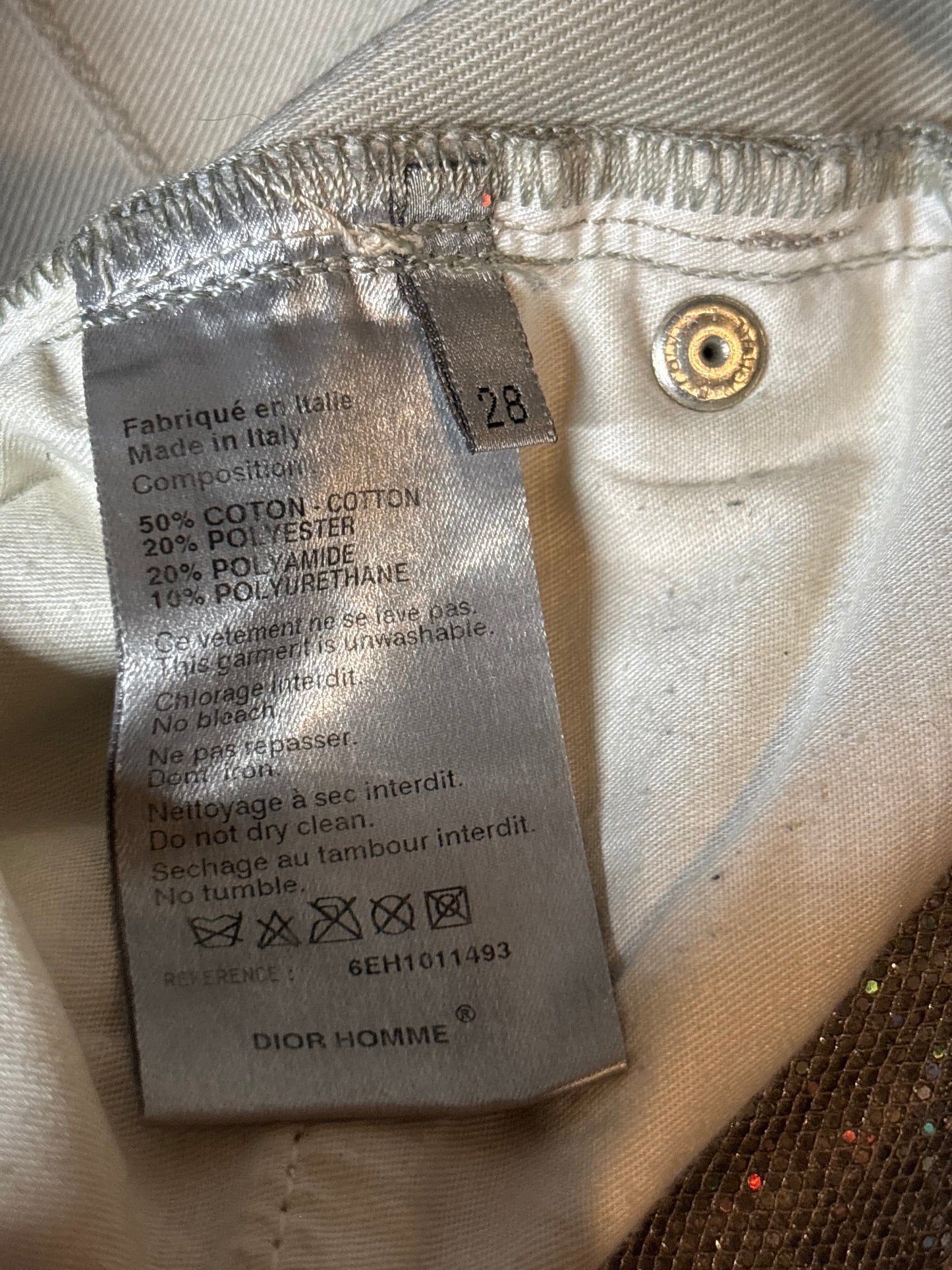 Dior Homme SS06 Glitter Denim