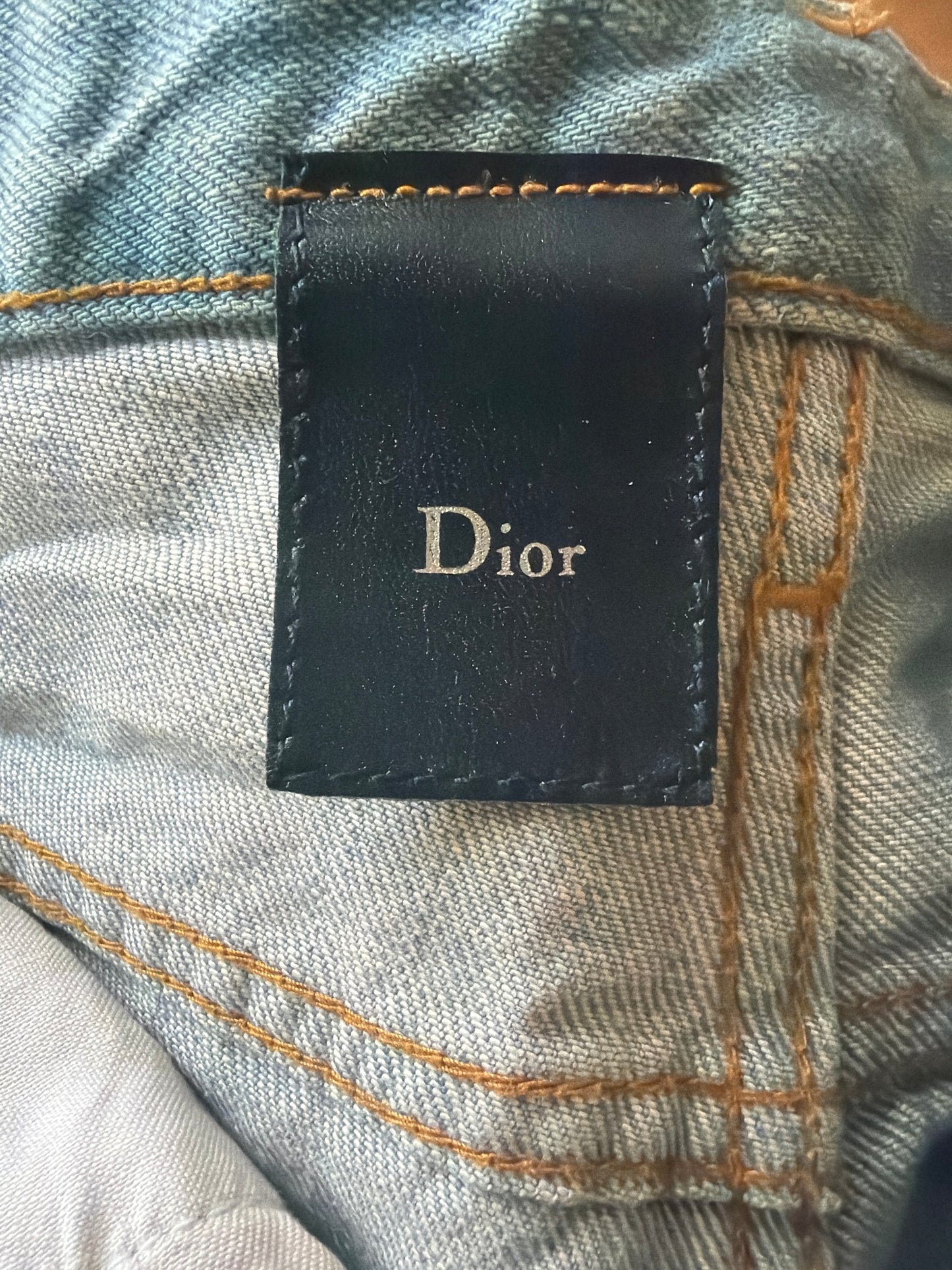 Dior Homme SS04 Strip Runway Bleu Clair Denim
