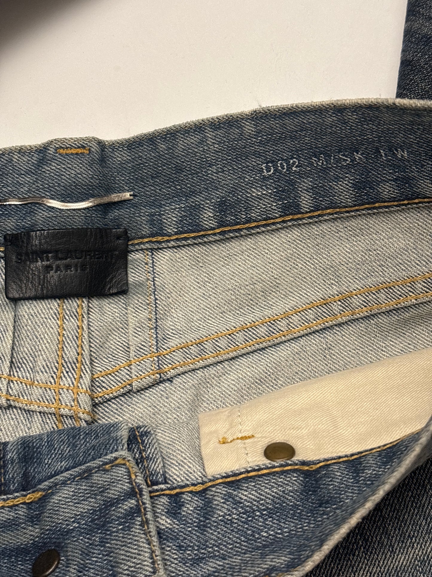 Saint Laurent AW13 Crash Denim