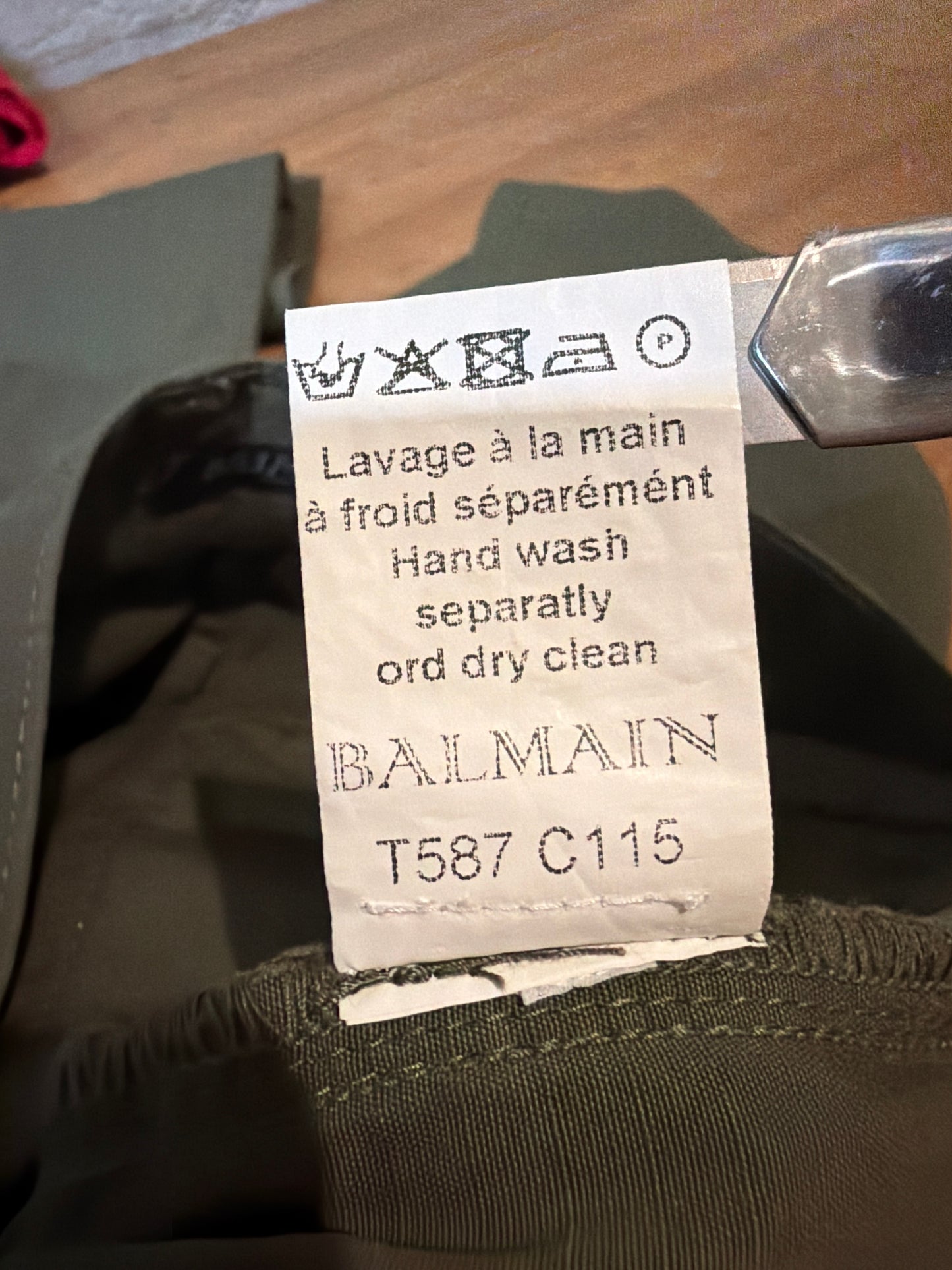 Balmain AW13 Biker Cargo Pants