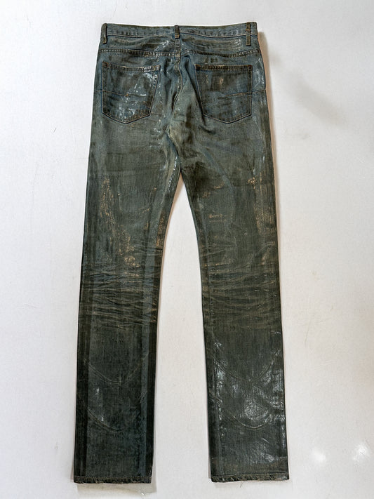 Dior Homme Waxed Bleu Claire Denim