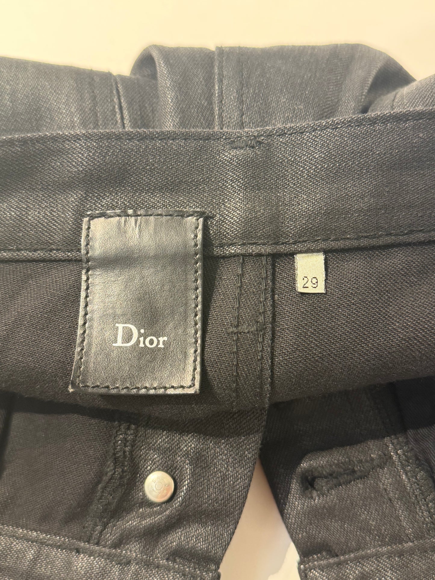Dior Homme AW07 Wax Coated Denim