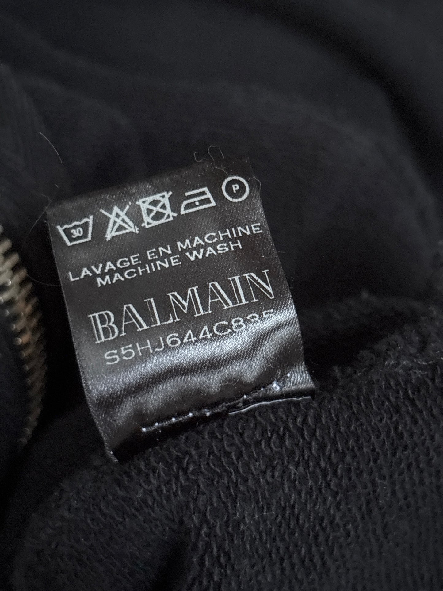Balmain SS15 Sleeveless Zip Up Hoodie