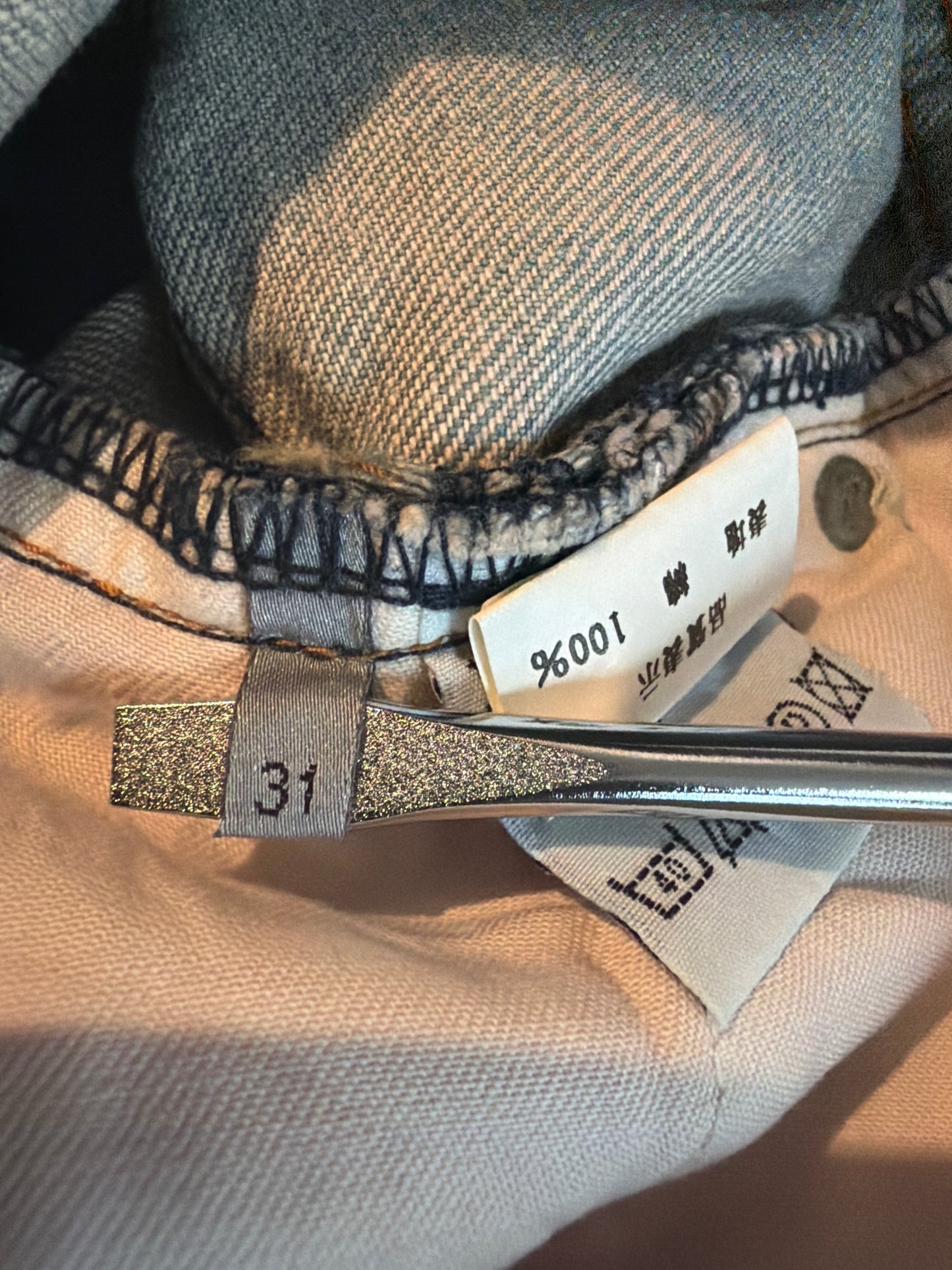 Dior Homme SS04 Dirty Bleu Claire Denim