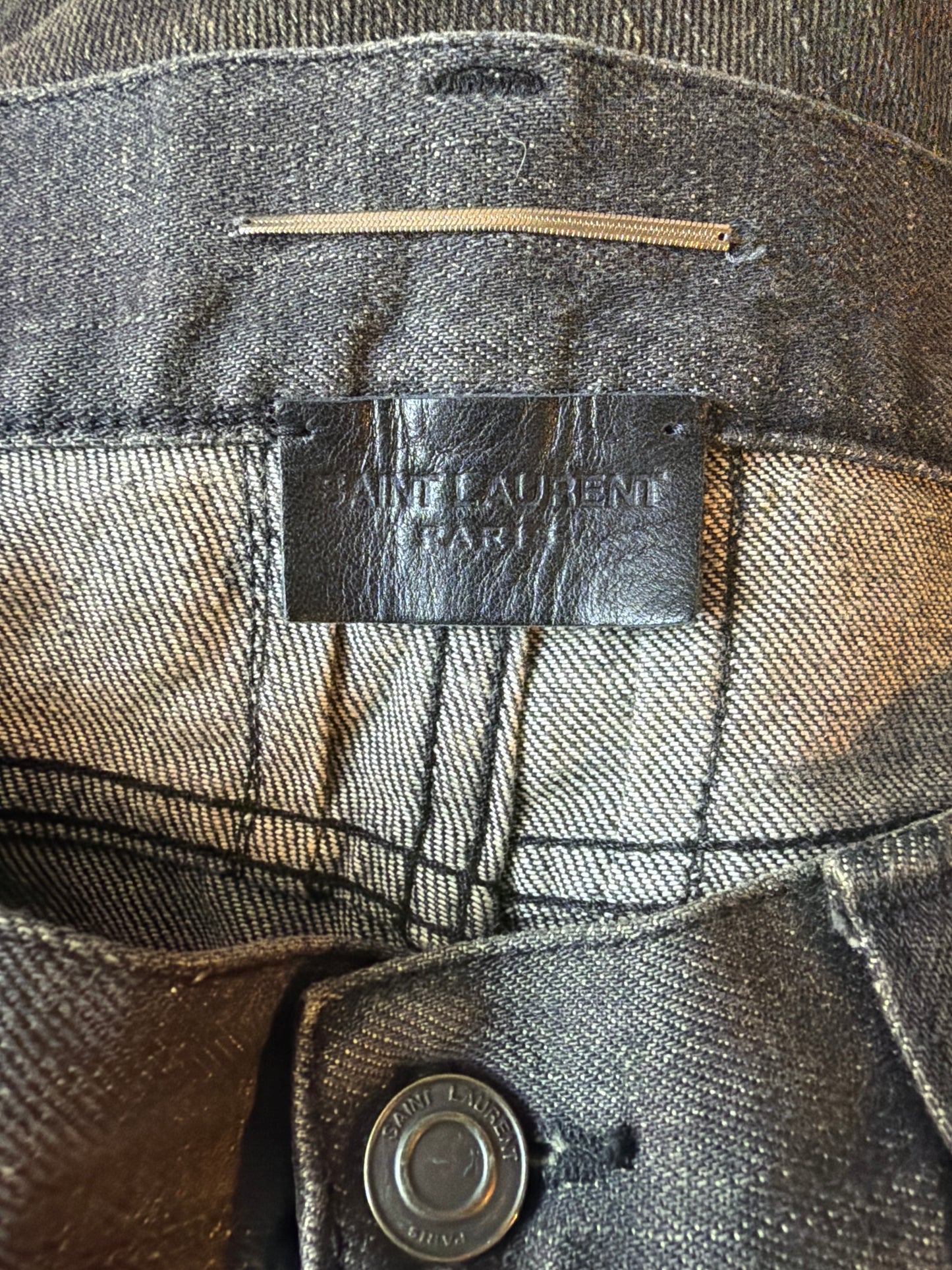 Saint Laurent AW13 D02 Gray Rust Denim