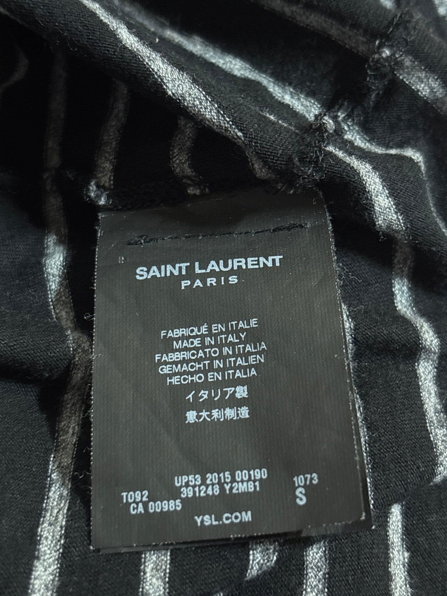 Saint Laurent AW15 Border Striped Tee