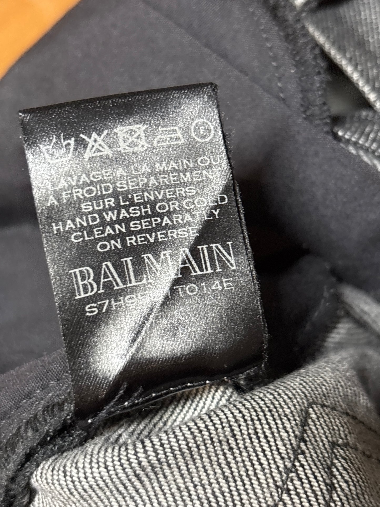 Balmain SS17 Biker Denim
