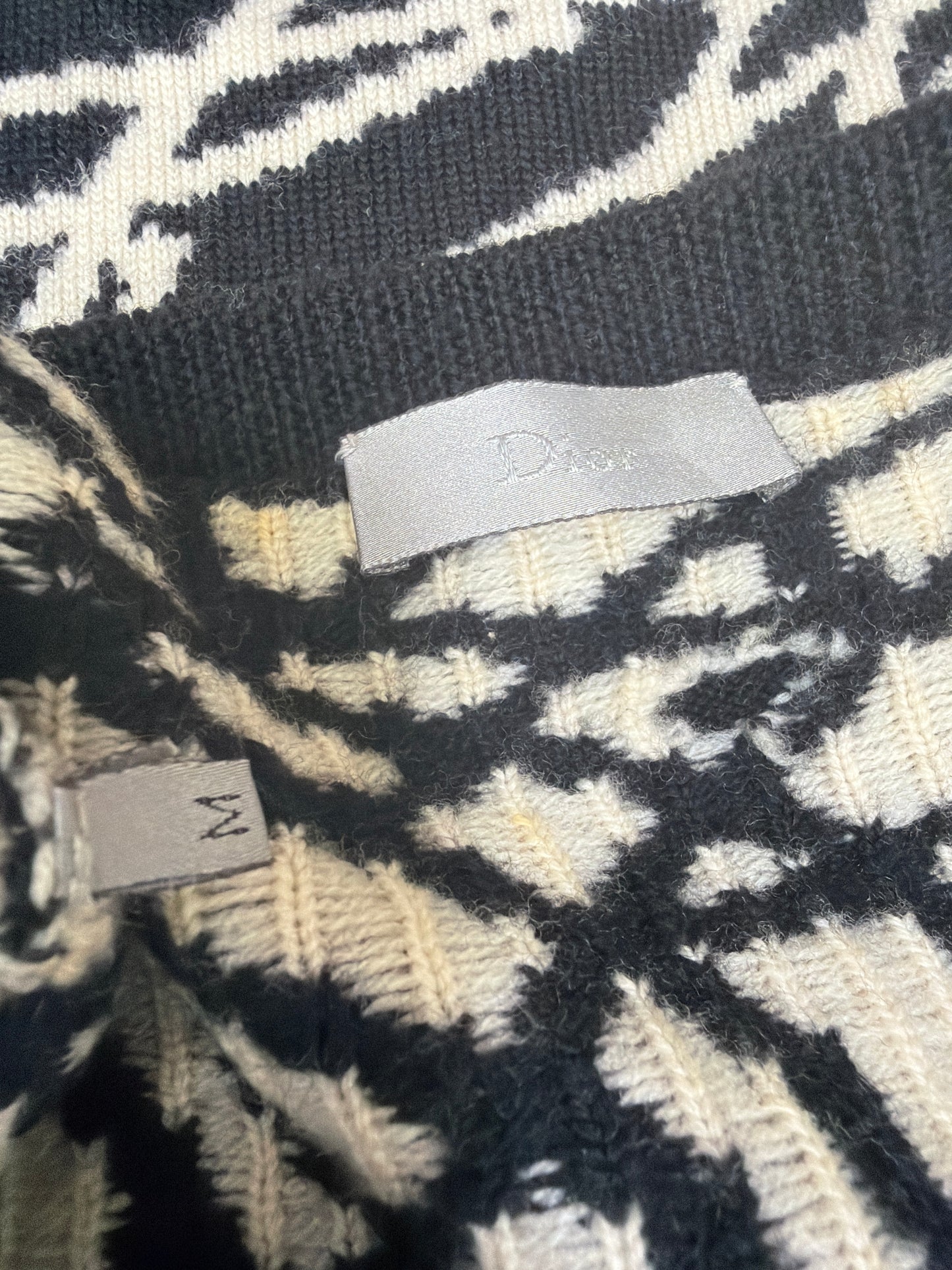 Dior Homme AW07 Runway Abstract Sweater