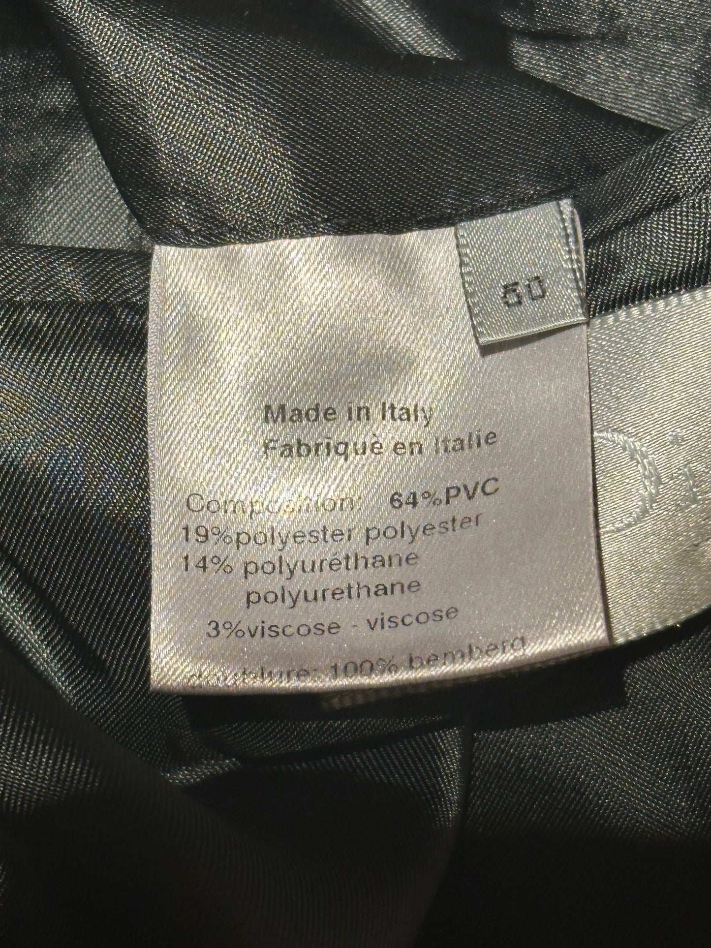 Dior Homme AW03 Luster PVC Coated Blazer