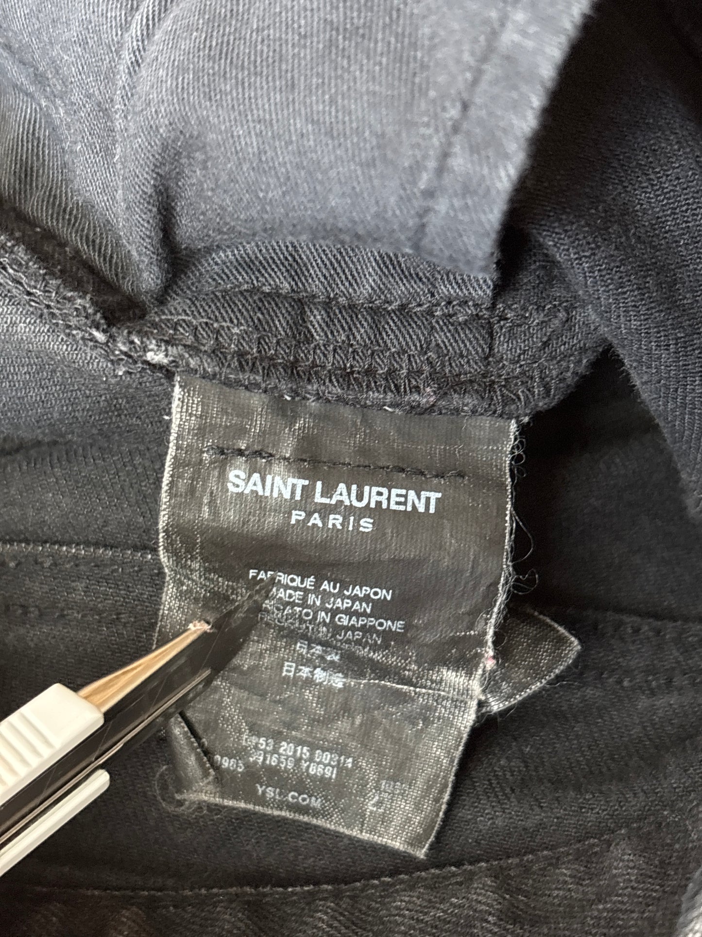 Saint Laurent AW15 D02 Crash Denim