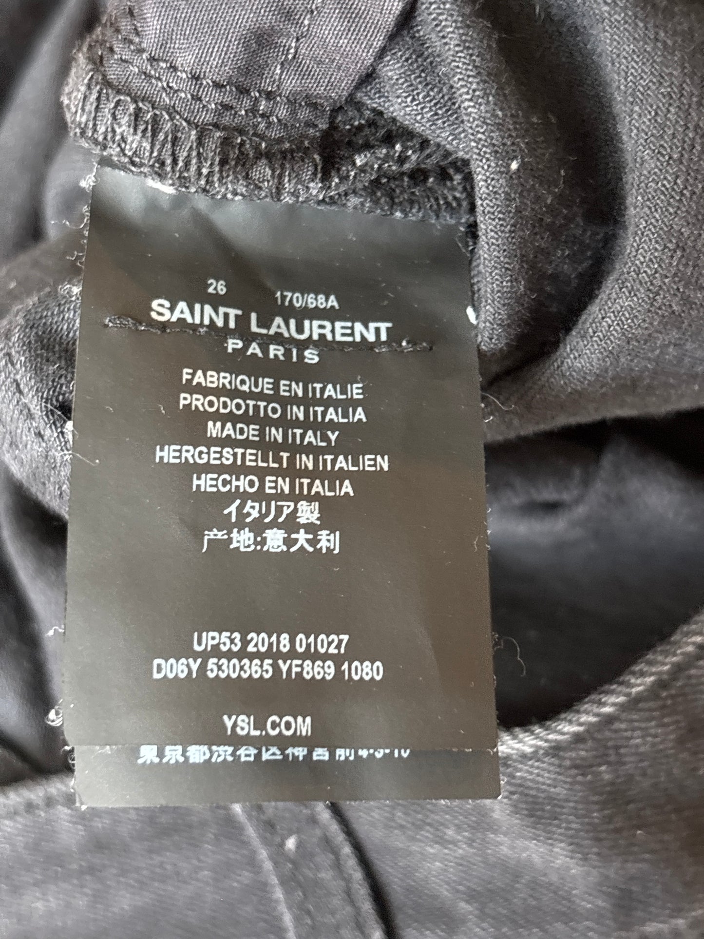 Saint Laurent AW18 Bootcut Denim