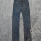 Dior Homme 2006 Waxed Blue Clawmark Denim Hedi Slimane
