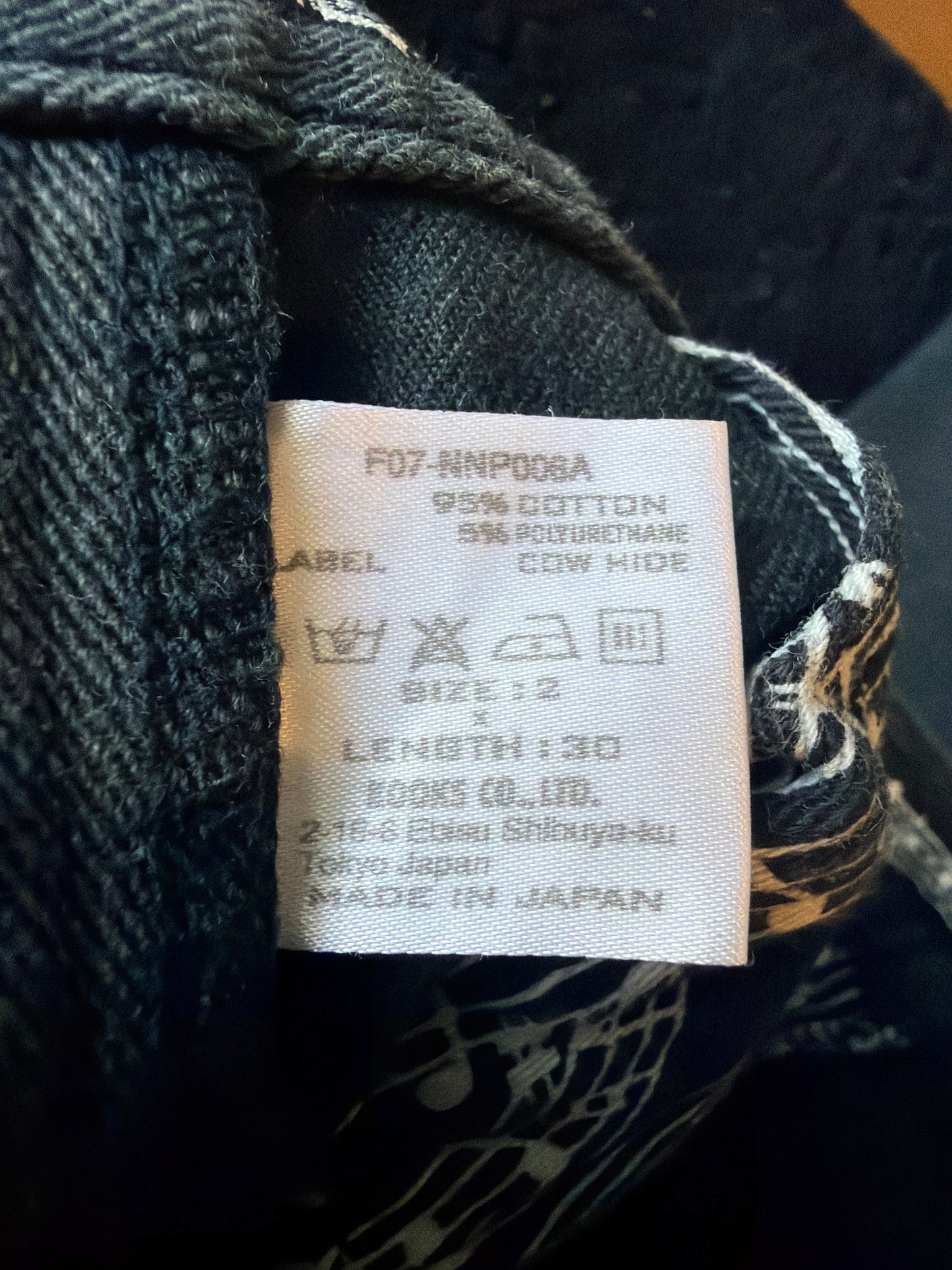 Number (N)ine AW07 Double Pocket Denim