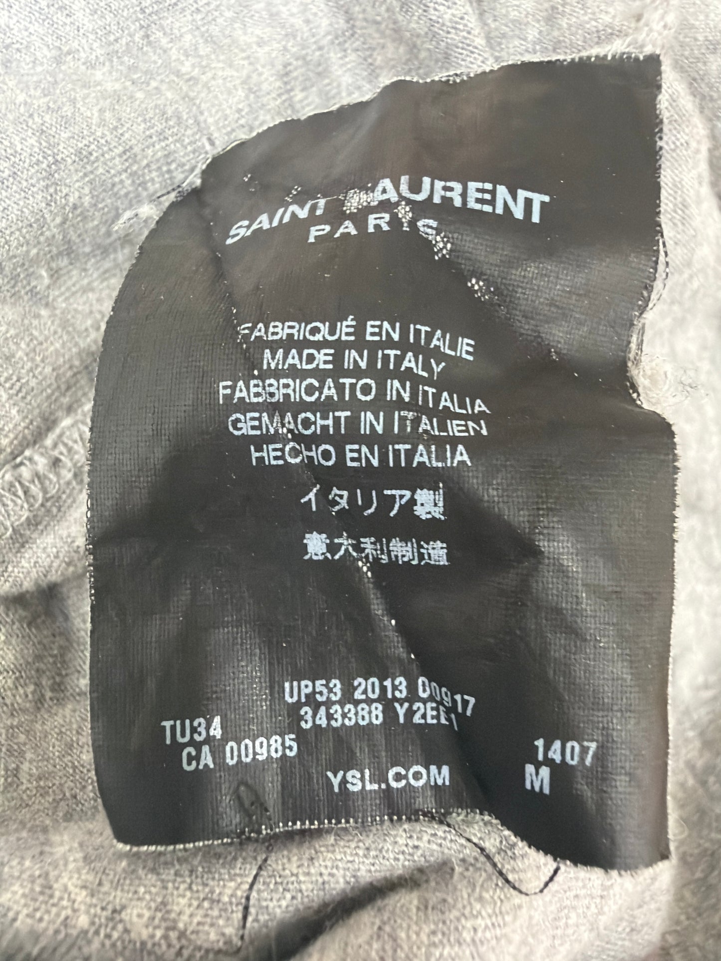 Saint Laurent SS14 Baby Cat Tee