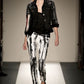 Balmain SS11 Paint Splatter Denim