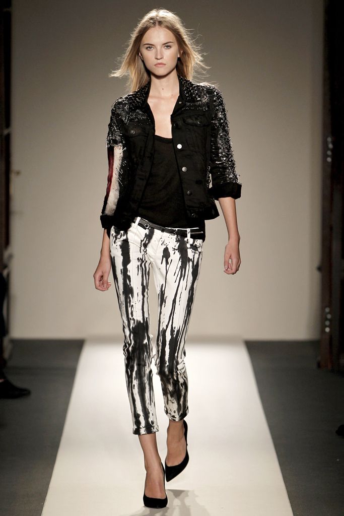 Balmain SS11 Paint Splatter Denim