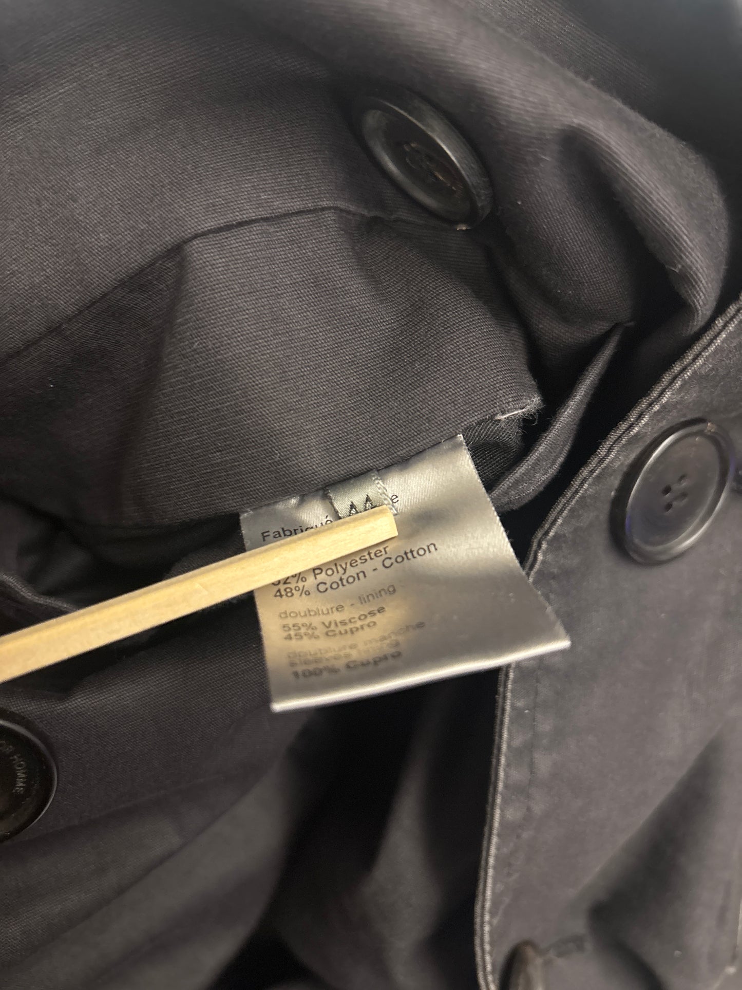 Dior Homme AW07 Belted Trench Coat