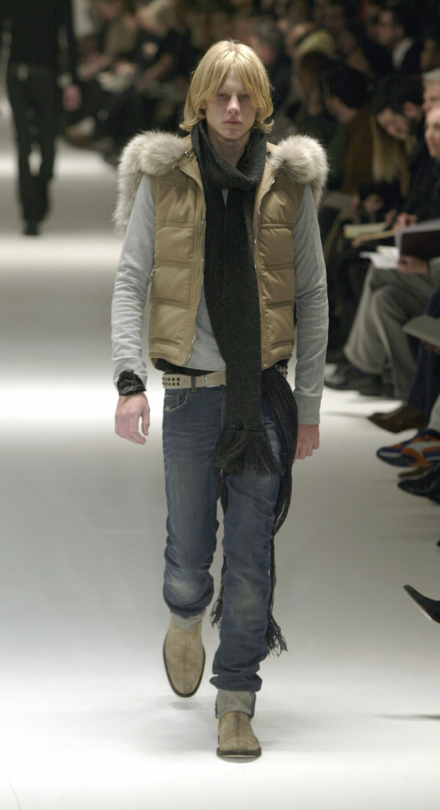 Dior Homme AW04 VOTC High Top Moto Boots