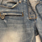 Balmain SS11 Eagle Coin Biker Denim