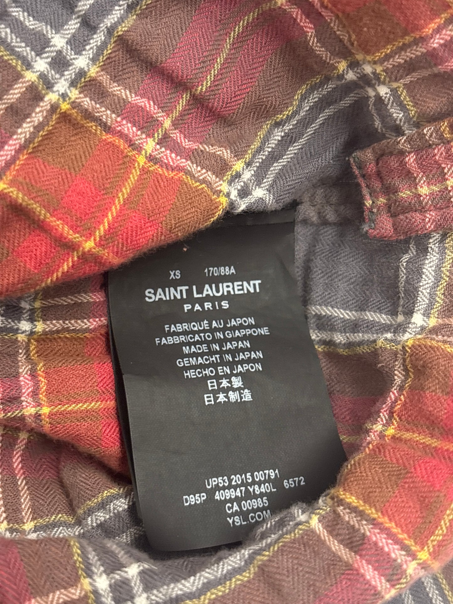 Saint Laurent SS16 Surf Sound Runway Flannel