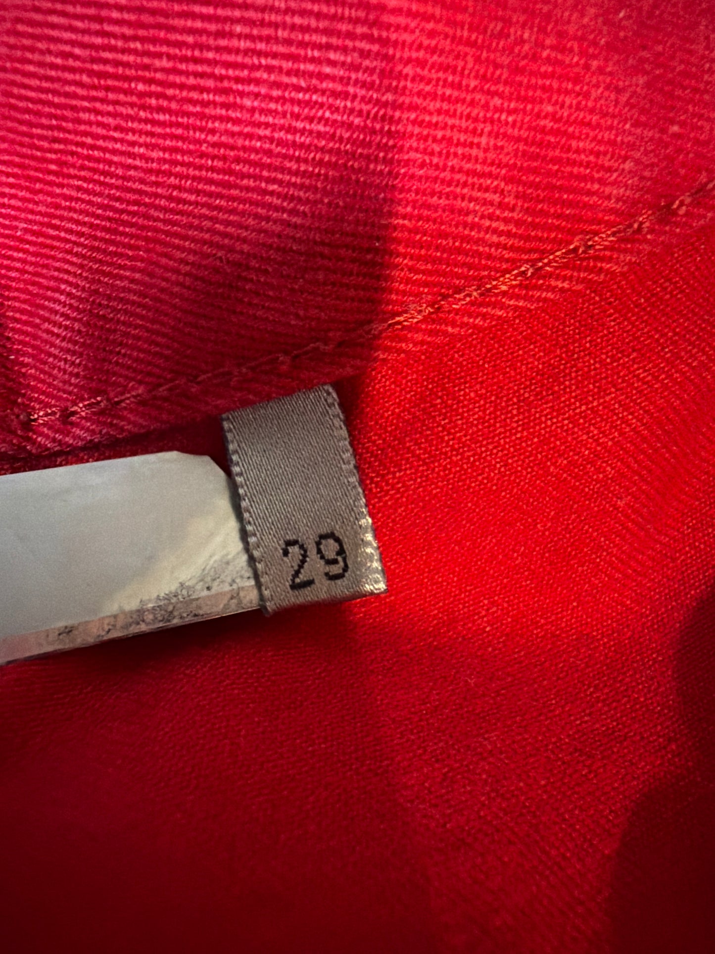 Dior Homme SS05 Runway Red Whiskered Denim