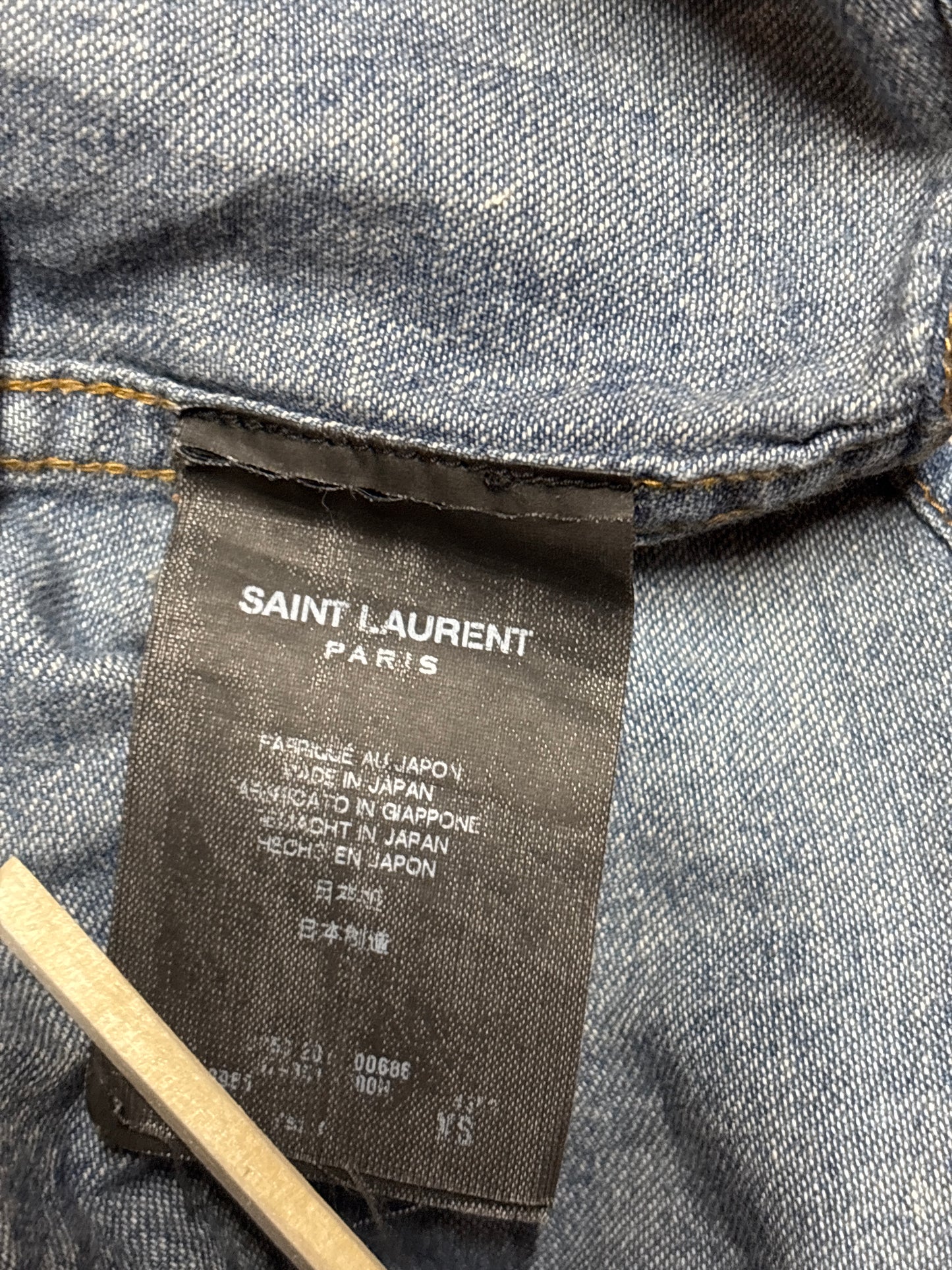 Saint Laurent SS15 Denim Paisley Shirt