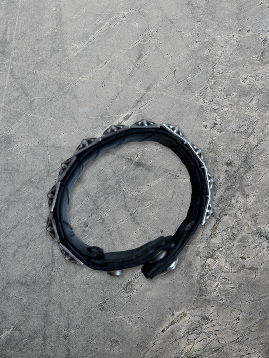 Chrome Hearts Pyramid Stud Leather Snap Bracelet