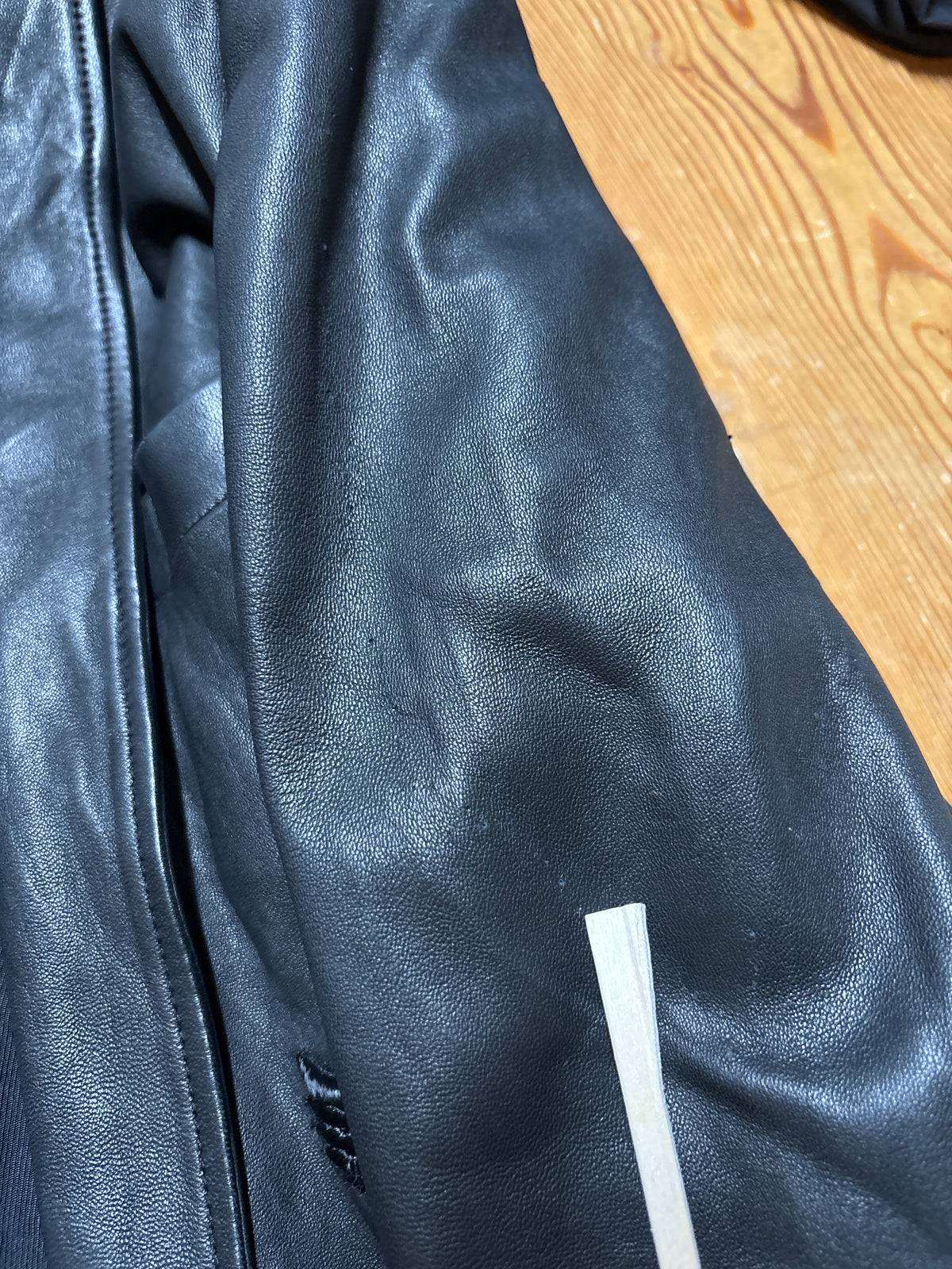 Balmain SS10 Embroidery Leather Blazer
