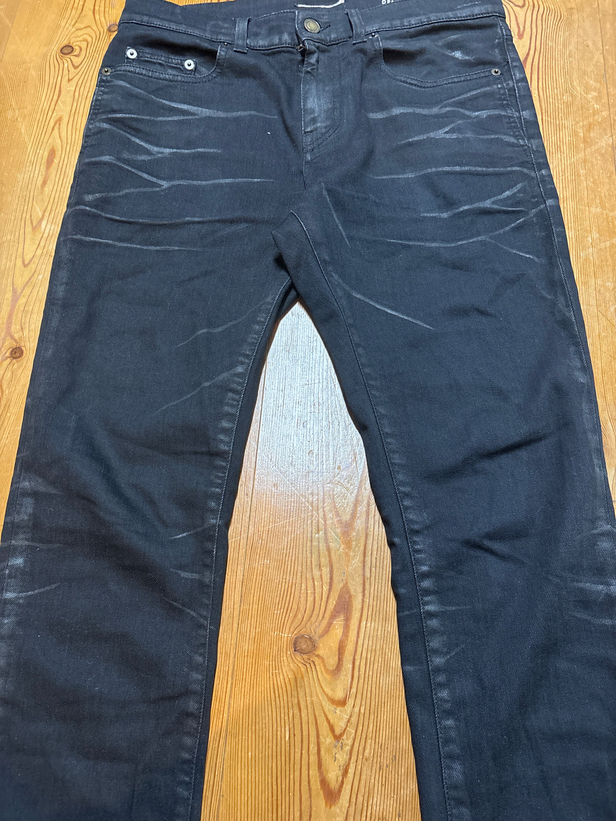 Saint Laurent SS20 Waxed Denim