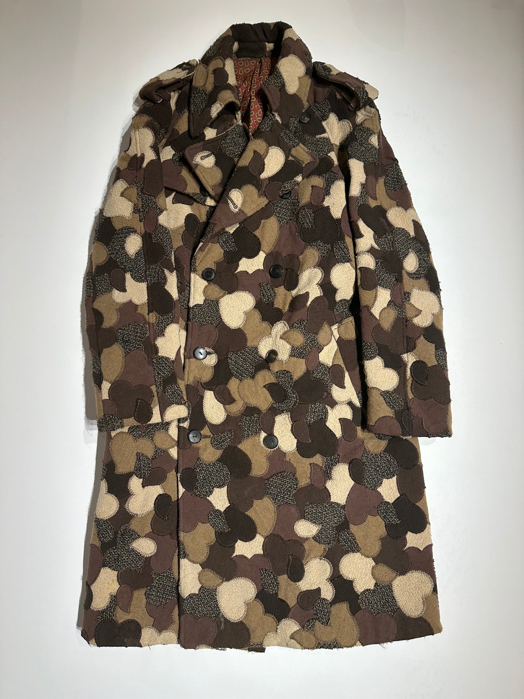 Number (N)ine SSAW03 Heart Patchwork Trenchcoat