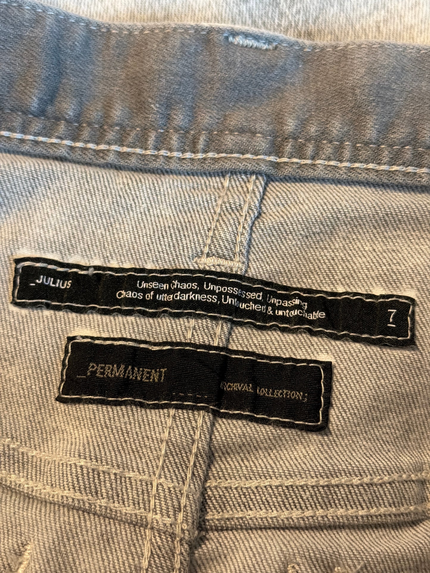 Julius SS23 819PAM6-PL Biker Denim