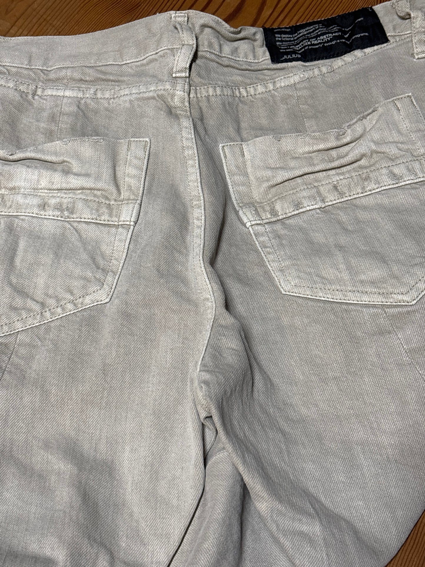 Julius SS09 Sand Wash Spiral Denim