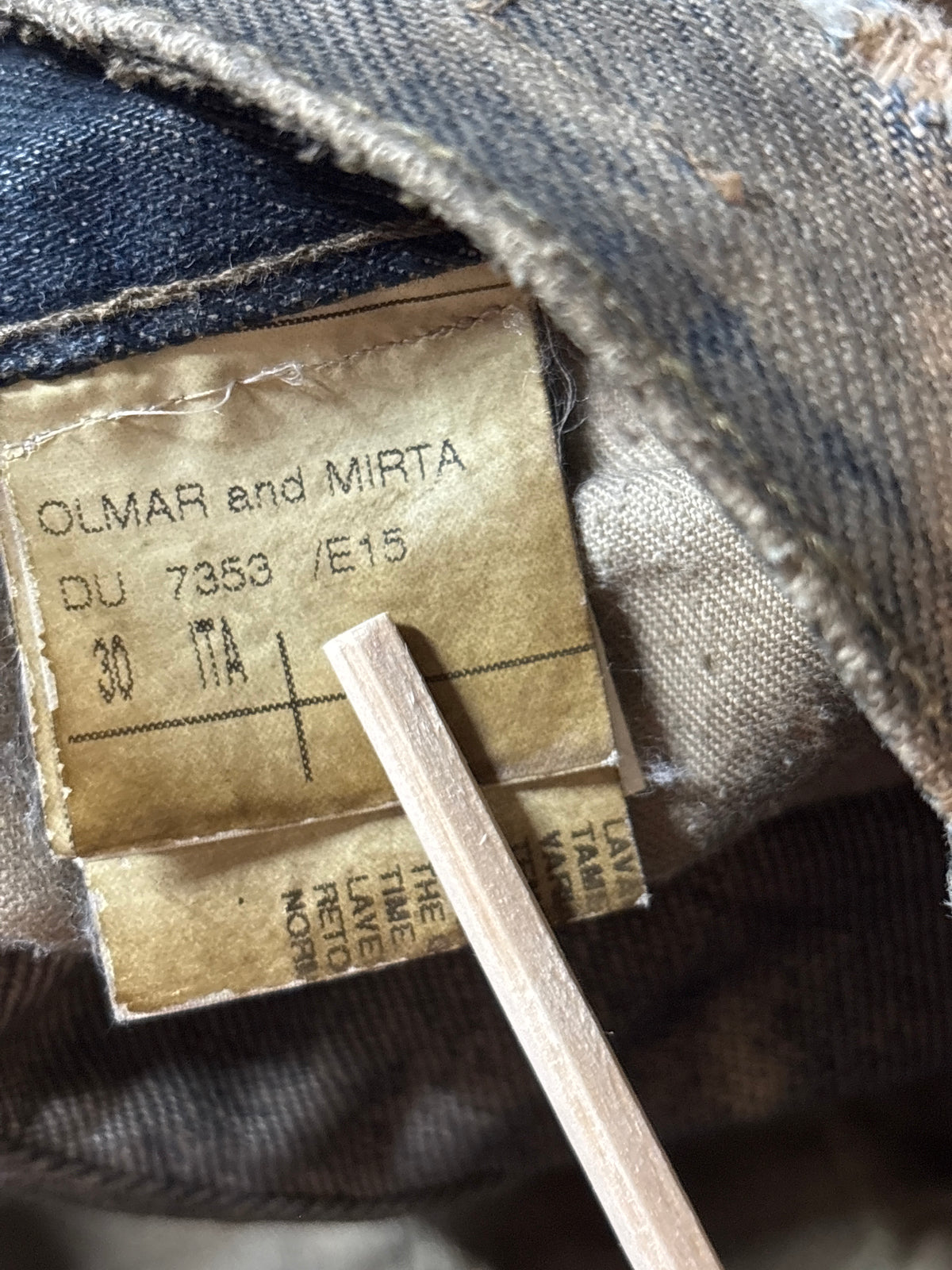 Rick Owens FW07 Dust Detroit Denim