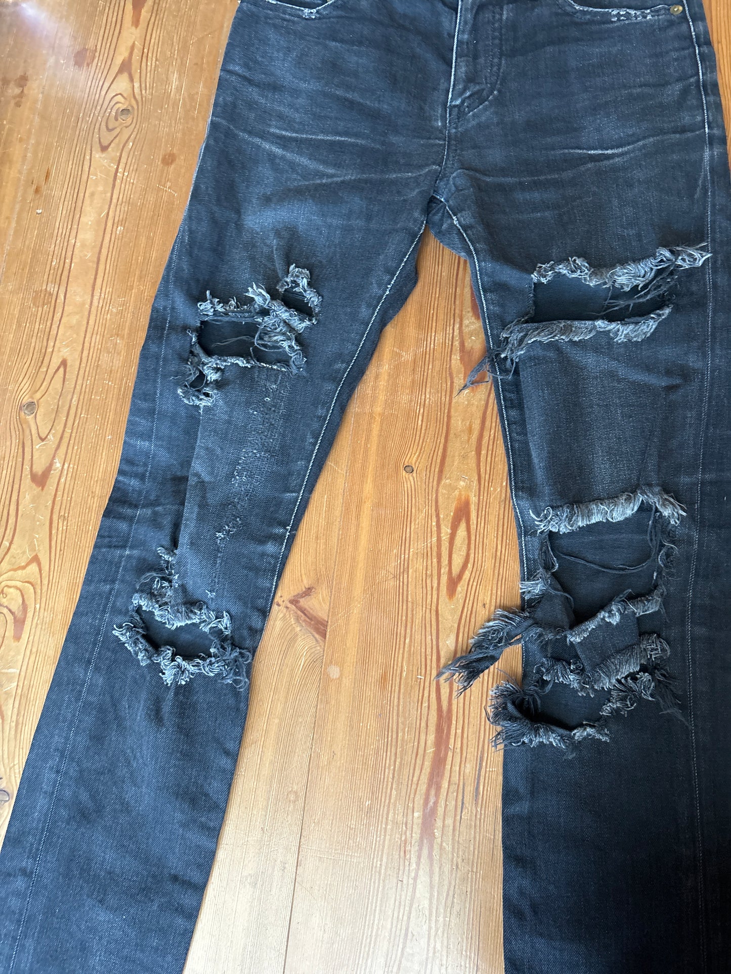 Saint Laurent AW15 D02 Crash Denim