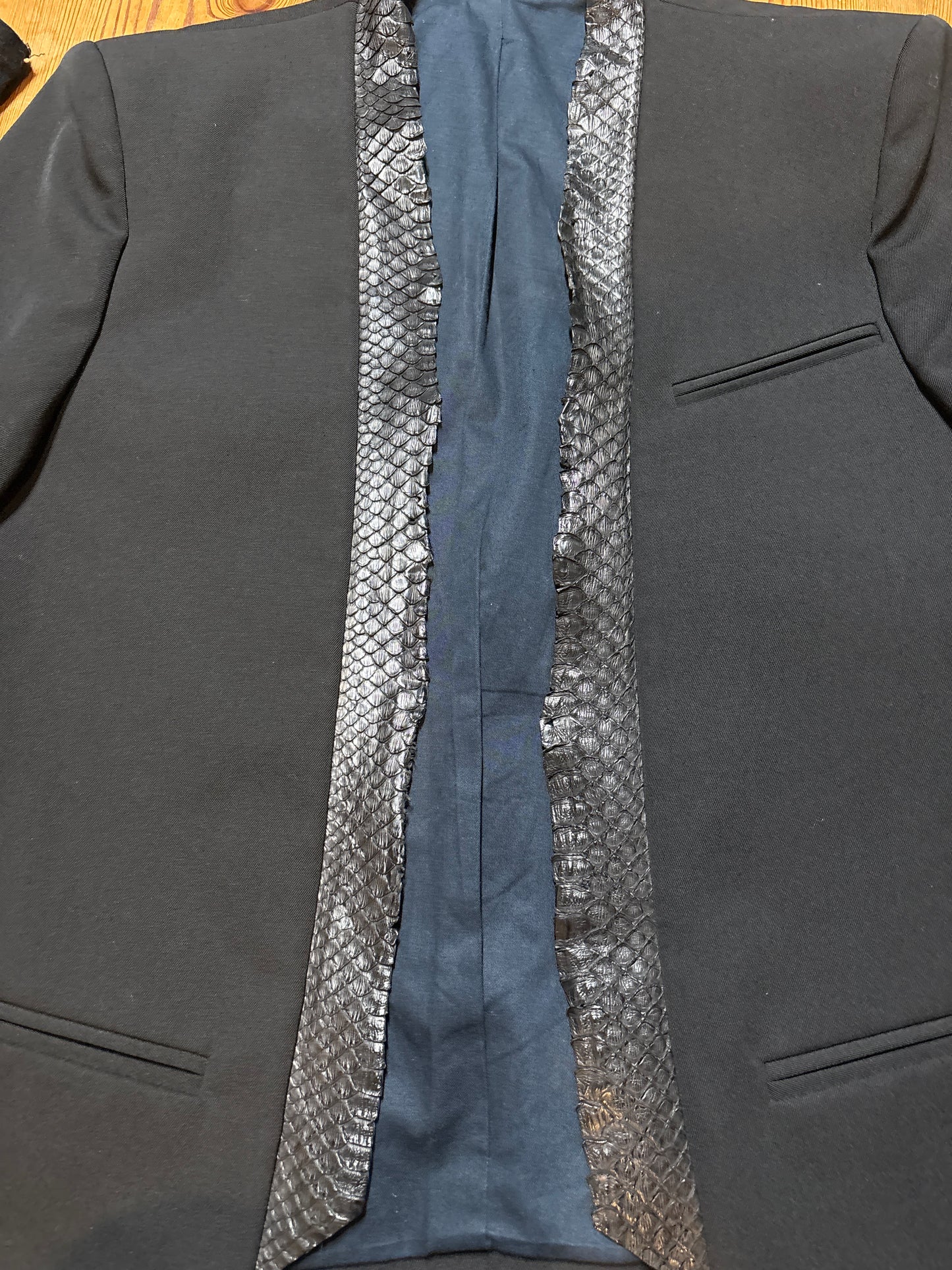 Balmain SS12 Python Lapel Blazer