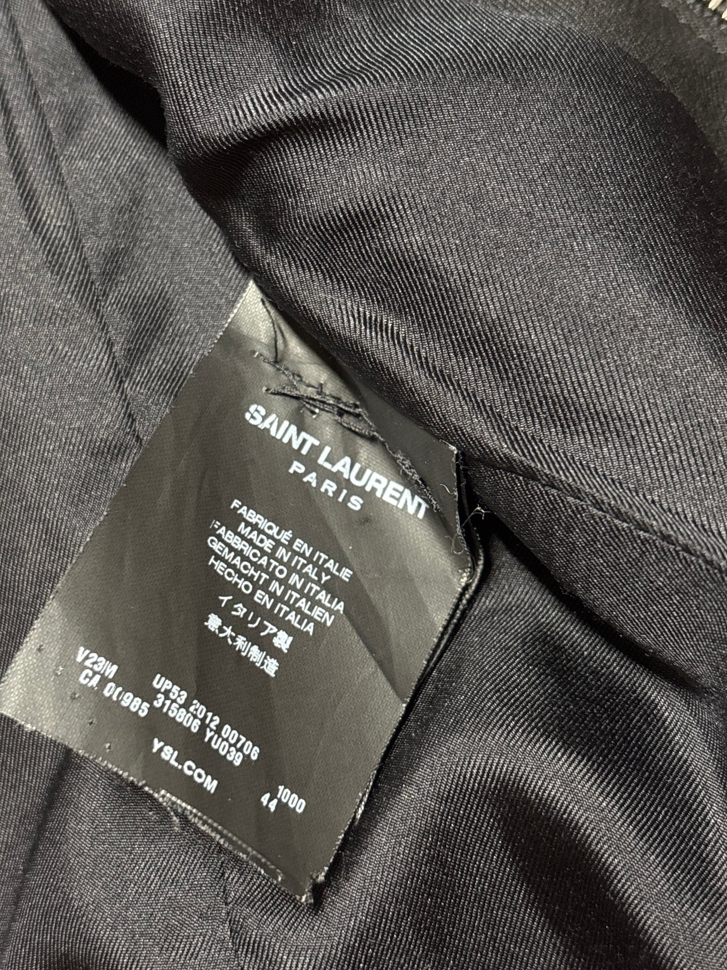Saint Laurent Paris SS13 Zipper Blazer
