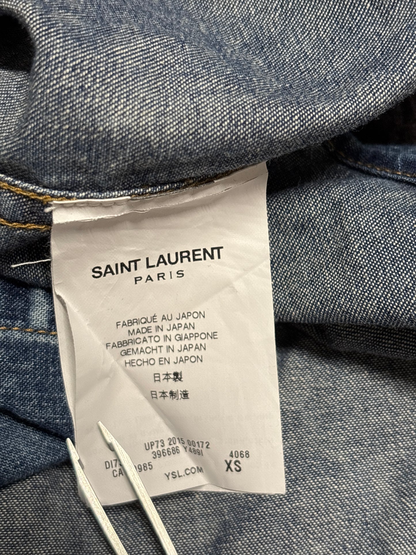 Saint Laurent SS15 Denim shirt