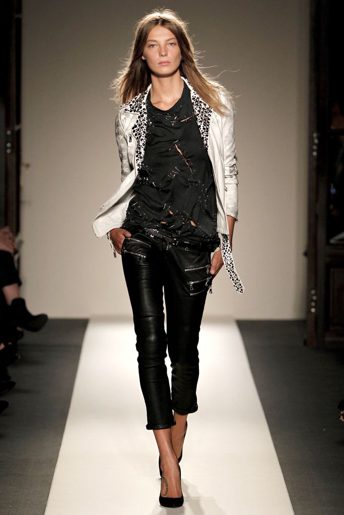 Balmain SS11 5 Zip Leather Pants