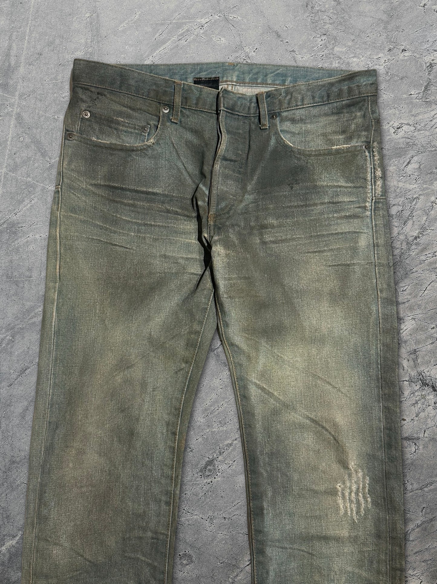 Dior Homme SS04 Dirty Bleu Claire Denim